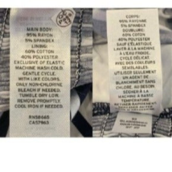 Tucker Tate Striped Jumpsuit Blue White Romper Capri Women’s XL 14/16 - Picture 10 of 11